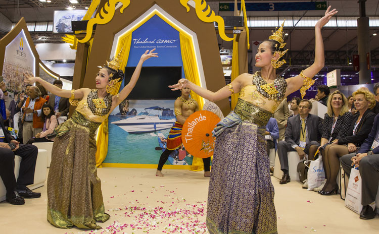 Trade show event showcasing new products and services
